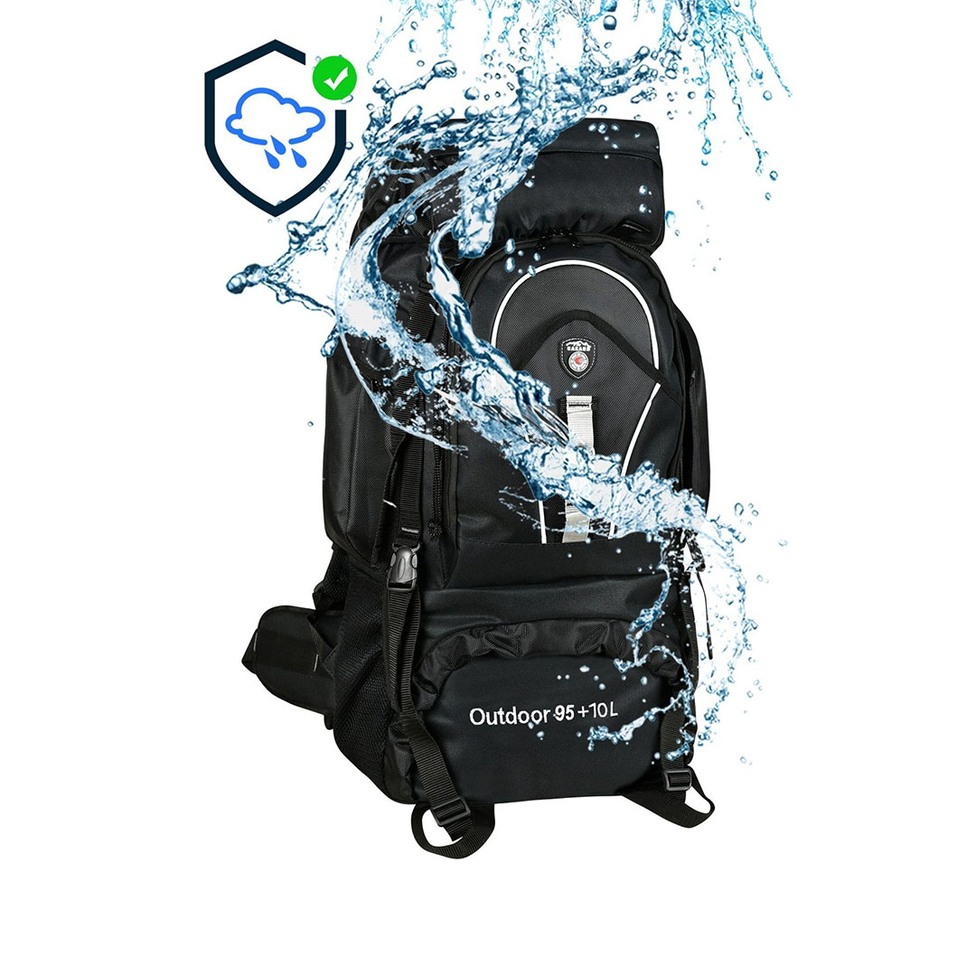 Cakard Siyah 95+10 Litre Dağcı Sırt Çantası